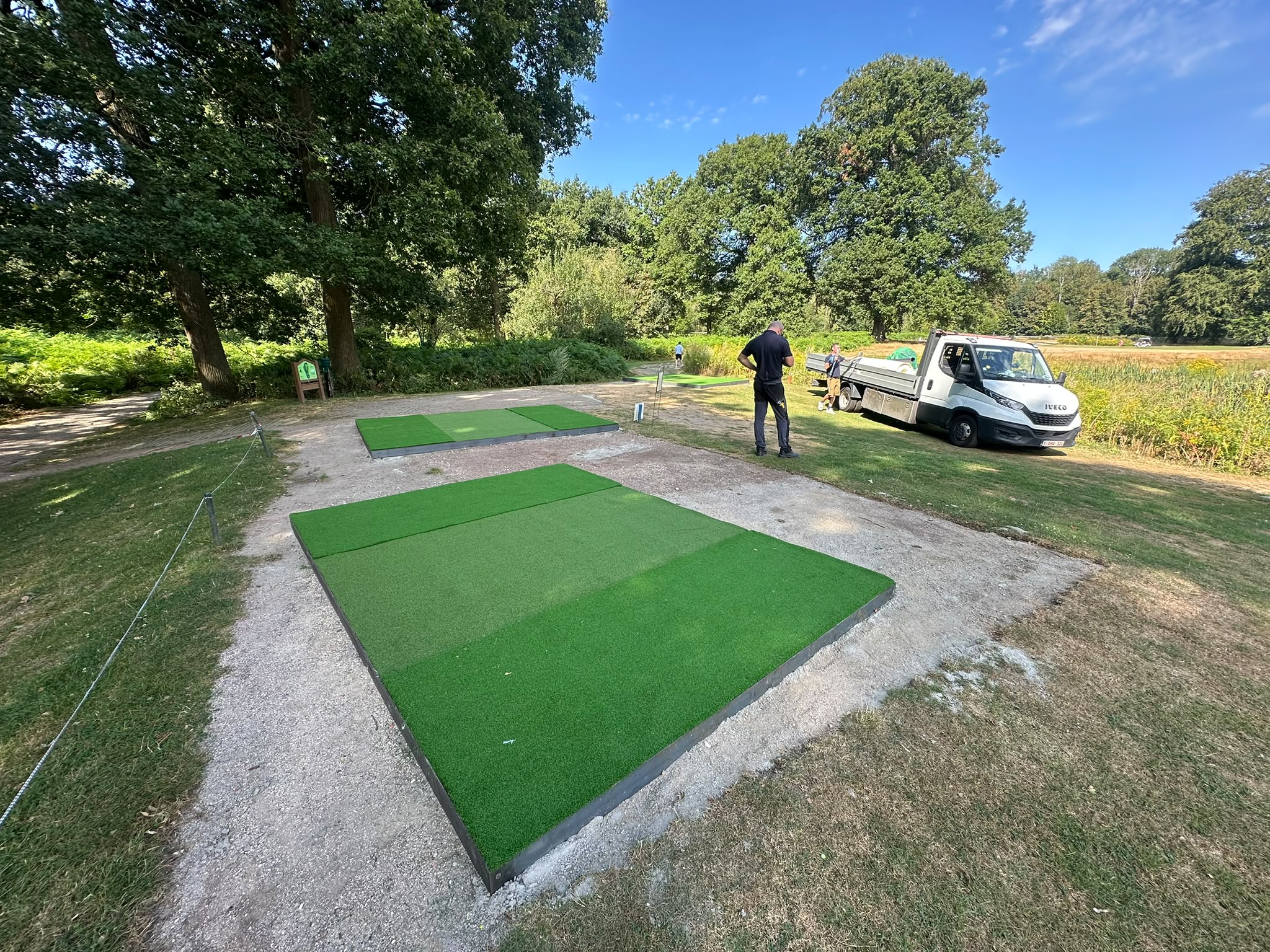 Teeboxes bij The Brussels Drohme Golf Club